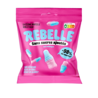 Bouteilles rose et bleu (avec gélatine de bœuf)