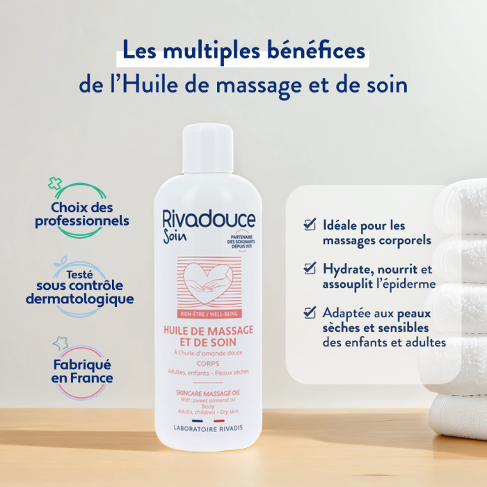 Huile de massage et de soin - 500 ml